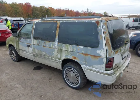 1992 Plymouth Grand Voyager Se from USA, damaged, VIN 1P4GH44R9NX146771